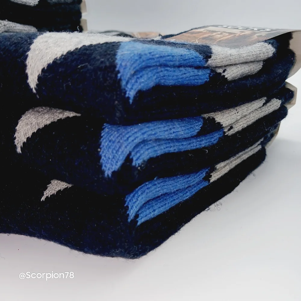 ⚫️  12 Lamb Wool Crew Socks Thermal Warm Winter Socks Size 10-13 for Men